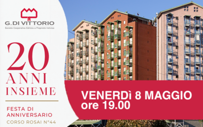 20 anni insieme: una festa dedicata alla comunità di Corso Rosai 44