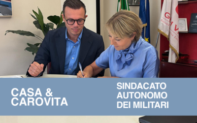 Casa e carovita per i militari: la Cooperativa Di Vittorio firma una lettera d’intenti con il Sindacato Autonomo dei Militari